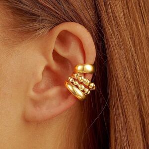 Gold Minimalist cuff Set A1431
